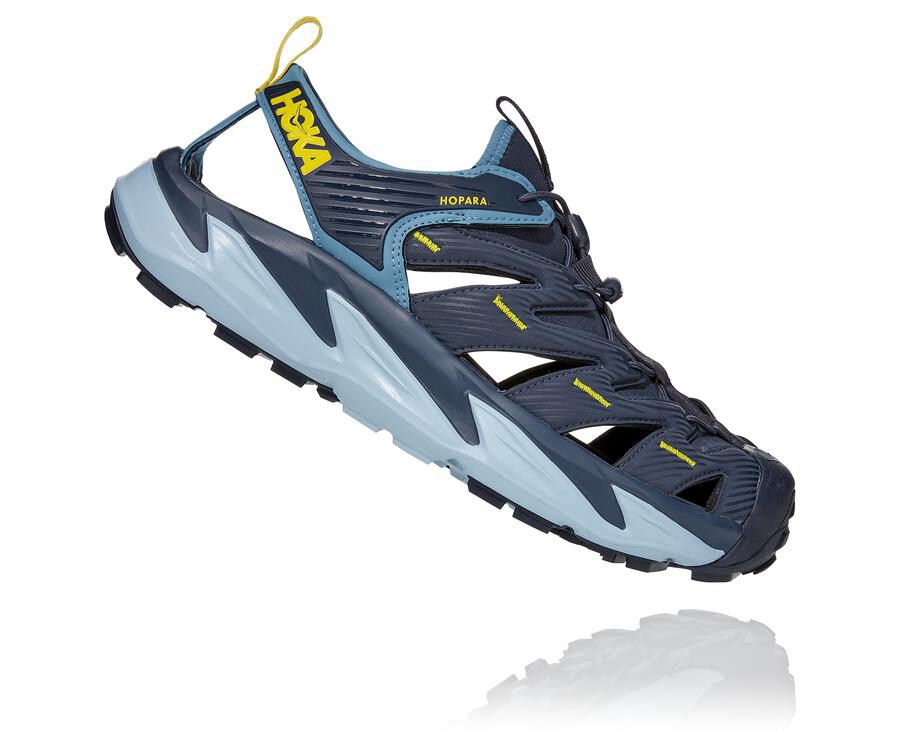 Hoka One One Mens Sandals - Hopara - Navy - BXWI89167